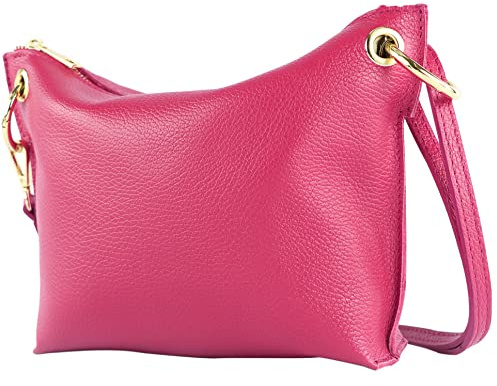 modamoda de T243 Damen Leder Umhängetasche Schultertasche handmade in Italy