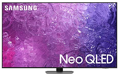 Samsung Neo QLED TV QE43QN90CATXZT, Smart TV 43 Zoll QN90C Serie perfekt für Gaming, Neo QLED 4K UHD, Dolby Atmos, Alexa und Google Assistant, Carbon Silver, 2023, DVB-T2