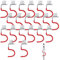 Lot de 20 supports pour outils de jardin - Crochets - Porte-outils - Support mural antidérapant en caoutchouc pour balai, jardin, garage, cuisine