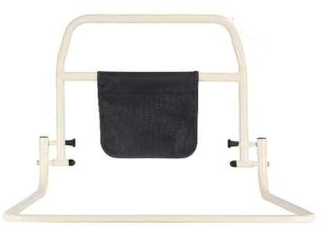 JAVPTAV Stabile Betthilfsstange for Senioren, ältere Erwachsene, Bettgitter mit Aufbewahrungstaschen, Handlauf am Bett, Sicherheits-Anti-Fall-Schutz-Haltegriff (Color : A)