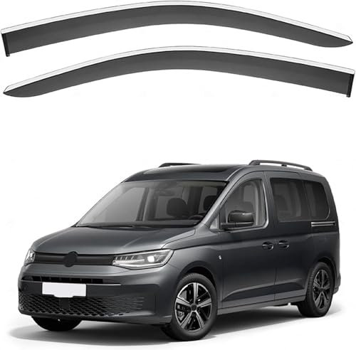 DXQxue Windabweiser für VW Caddy MK3-2K 2005-2019, Autofenster Regenschutz, Regenabweiser, Anklebbare Deflektoren Aerodynamisch
