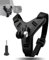 Motorradhelm Halterung Helmhalterung Chin Mount Schwarz mit 1 Schraube für GoPro Hero 13/12/11/10/9/8/7/6/5, für Osmo Action, für Session, für SJCAM