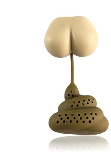 Boule passoire à thé - Passoires à thé en silicone de qualité alimentaire en forme de caca - Infuseur à thé mignon pour assaisonnements d'épices à base de à saveur de feuilles mobiles