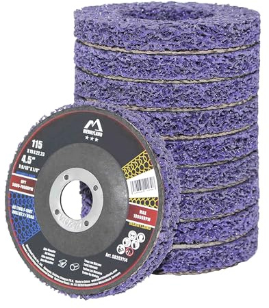 Merryland 10 Pack Strip Disc 115 mm Paint Rust Remover Disc Purple | 115mm Angle Grinder, Strip Wheel, Stripping Wheel, Stripper Wheel, Stainless Steel Iron Universal, Bravo-Line SB207114-10