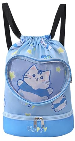 Bolsa de Natación para Niños Mochila Impermeable Playa y Piscina