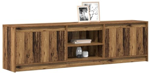 vidaXL Unites TV 180 x 34 x 50 cm Marron Bois d'ingénierie