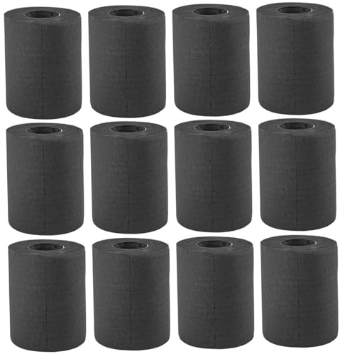 Schwarzes Toilettenpapier, weiche, saugfähige Toilettenpapierrollen für Zuhause, Büro, Hotel, 12 Stück, hautfreundliches farbiges Toilettenpapier, 4-lagiges, schwarzes Seidenpapier