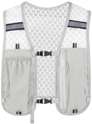 GWAWG Gilet de Course, Gilet Unisex avec Porte-téléphone de Stockage réglable, pour Courir Le Cyclisme randonnée Trailrunning Marathon