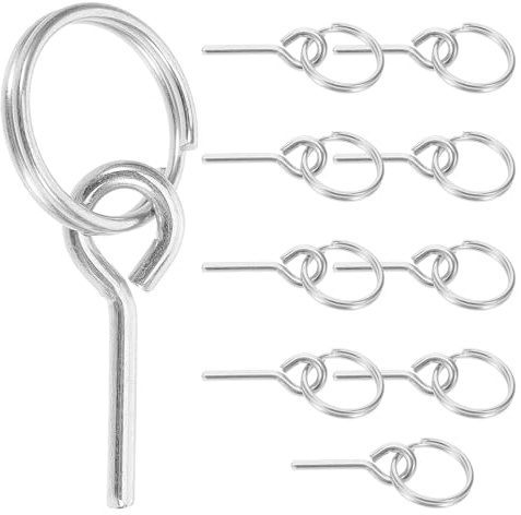 BESPORTBLE 12 Stück Zeltstangen Verbindungsset aus Leichtem UV Beständigem Material mit Einzelstift Ringen für Pop Up Zelte Camping Trekking und Outdoor Abenteuer