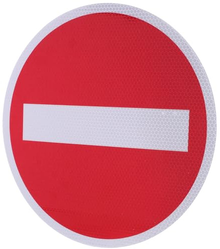 Generico Segnale Stradale di Stop in Metallo 30x30 Cm Cartello di Divieto di Accesso per Seminterrato Parcheggi e Fabbriche Cartello di Avvertimento Sicurezza Alta Visibilità