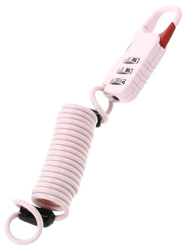 Pink Zinc Alloy Motorcycle Anti Theft Cable Lock for Bicycle