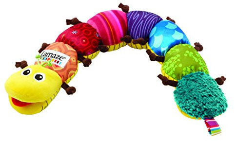 LAMAZE Musical Inchworm Baby Toy, Soft Baby Sensory Toy with Colours, Patterns & Sounds, Suitable from 0-6 Months, Boys & Girls