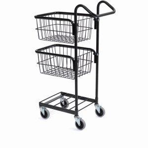 Wheely Miniwagen 2 Körbe 3 Etagen 40,5x30cm schwarz