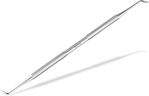 Eckenheber Fußpflegeinstrument-Doppelinstrument mit langen breiten Enden | Nagelreiniger Fußpflegeinstrument mit langen, breiten abgerundeten Enden zum Reinigen und Anheben des Fußnägel 17,0 cm