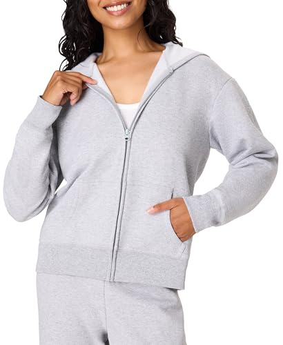 Hanes Veste d'échauffement ou de survêtement pour Femme, Acier léger., XL