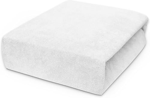 Best For Kids Spannbettlaken 55x90 cm für alle | 100% Baumwolle und Frottee | Winter Spannbettlaken warme