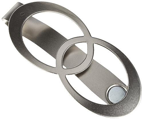 Gardinia Fermatenda a placca Infinity, Effetto Acciaio Inox, 13,5 x 5,5 cm