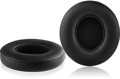 LondonExpress Replacement Earpads Cushions Protein Leather/Memory Foam Ear Pads Compatible with Beats Solo 2.0 / Solo 3.0 Wireless ON EAR Headphones Only (Black)