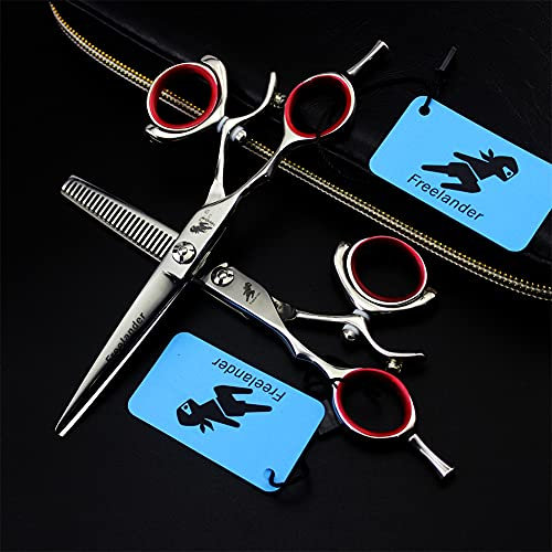 XJST 5,5-Zoll-Linke Friseur-Schere-Set, 440C Edelstahl-Haarschnitt-Schere, Für Salon Barber, Männer, Frauen, Kinder Und Erwachsene