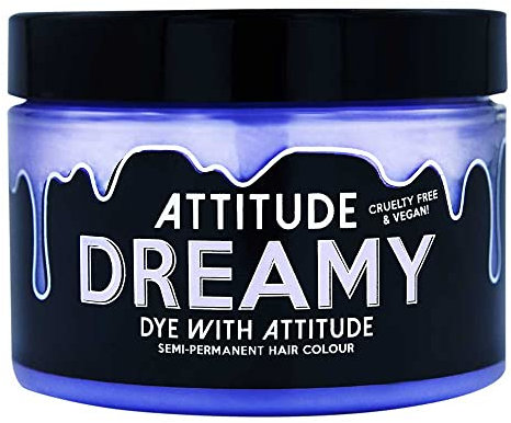 Attitude Hair Dye - Tinte Capilar Semipermanente Vegano y Cruelty Free con Acondicionador - Dreamy Lila Pastel - 135ml