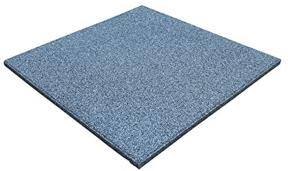 LANDGRID Gummimatten Grau 50x50x2,5cm Gummiplatten Fallschutzmatten Outdoor Indoor Kinder Schaukel Klettergerüst Fallschutzplatten Fitness Yoga (3 Platten 50x50x2,5cm)