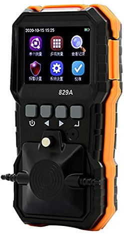 Samnuerly Detector de Gas Cuatro en uno VC829A, Combustible, tóxico, oxígeno, monóxido de Carbono, sulfuro de hidrógeno para Interiores y Exteriores