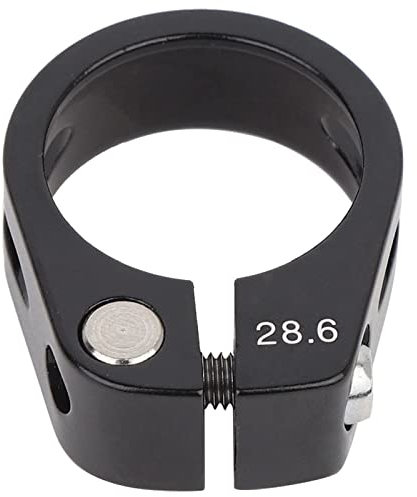 Morsetto per Tubo Bici, Universale Durevole 28,6 Mm Lega di Alluminio Morsetto per Bicicletta Tipo di Bullone Scarico giù V Band 20Bmx Sedile Cansucc per Bici(Argento) (Nero)