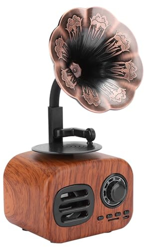 Altoparlante Musicale retrò Altoparlante Wireless Vintage, Mini Altoparlante Intelligente retrò Lettore Musicale Portatile per Feste in Casa e Ufficio (#1)