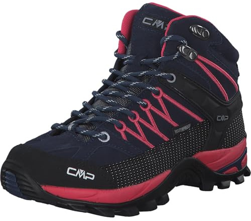 CMP Unisex barn barn rigg Mid trekking skor WpTrekking-skor, Blå hibiskus, 36 EU