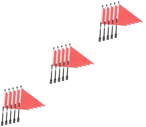 Yardwe 15sätze Fahrrad Sicherheitsflagge Teiliges Junge Mädchen Zubehör Für Fahrradlenker Stabil Und Praktisch Einfache Montage Geeignet Für Kinderfahrräder Reflektierend Leicht Und