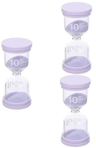 Amosfun 3pcs Gothic Sand Timer Ornament Glass Hourglass Sandglass Timer Home Decor Glass Material