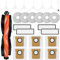 Set di 24 accessori per robot aspirapolvere Xiaomi X20+ / X10+, pezzi di ricambio 1 spazzola principale, 6 tamponi per la polvere, 6 spazzole laterali, 4 filtri HEPA 1 accessorio per la pulizia