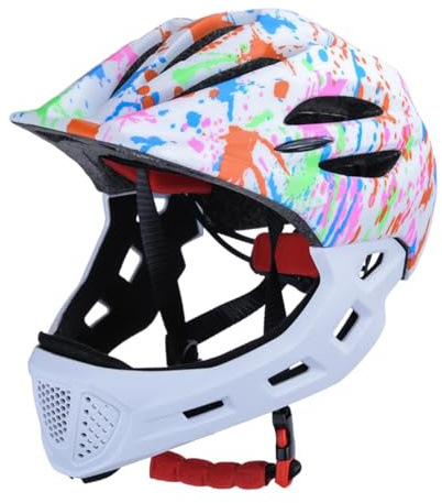LOVIVER Casco da Bici per Bambini, Equipaggiamento Protettivo alla Moda, Comodo e Integrale per Bicicletta, Ciclismo e Skateboard, Bianco