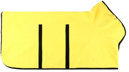 Hixingo Hundebademantel für Kleine Große Mittelgroße Hunde, Extra Saugfähig Hunde Bademantel Mikrofaser mit Klettverschluss & Verstellbarem Gummizug (3XL,Gelb)