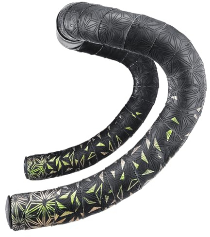 Supacaz Super Sticky Kush Star Fade Emerald Refractor Bar Tape - Cycling Road Bike Handlebar Grip Tape Wrap