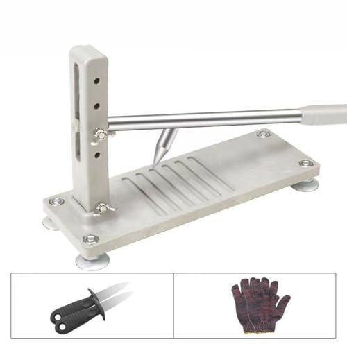 Tousiyra Oyster Shucker,Edelstahl Oyster Opener Tool Set Auster Opener Austern Messer Austernöffner Meeresfrüchte Werkzeuge, Profi Austernschäler Schnittfeste Handschuhe, 2 Austernmessern