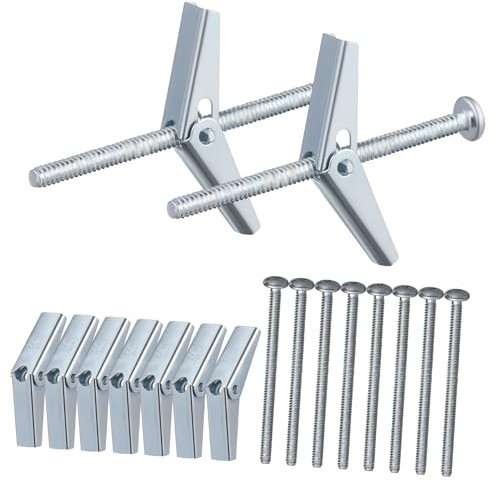 LAPYAPPE 20sets Ad Sgancio Rapido e Bulloni in Metallo Per Fissaggio Vite Kit Assortimento Dado Farfalla e Bullone Per e Viti Per Cartongesso
