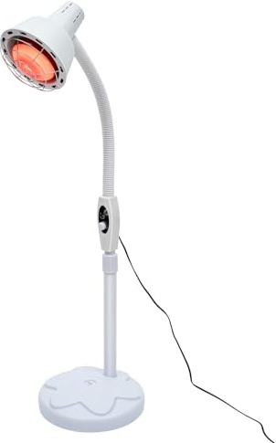 POTYYH 275W Infrarotlampe, Rotlichtlampe Wärmelampe Rotlichtlampe mit Ständer Infrarotlichtlampe 360° Einstellbarer Infrarot Lampe für Hause, Spas, Schönheitssalons