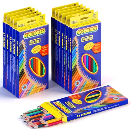 JIANTA 288 Matite Colorate, 12 Confezioni Matite Colorate Vibranti, 24 Colori Assortiti Matite Artistiche da Disegno, Perfette per Adulti e Artisti per Disegnare, Schizzare e Scarabocchiare
