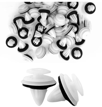YEDPGUE 40 Pezzi Clip di fissaggio per Auto Universali Rivetti in Plastica ， per Bagagliaio, Porta Interna, Pannello Di Rivestimento, Adatto a Tutti i Modelli di Veicoli