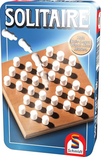Schmidt Spiele 51231 Solitaire, Bring Mich mit Spiel in der Metalldose, meerkleurig