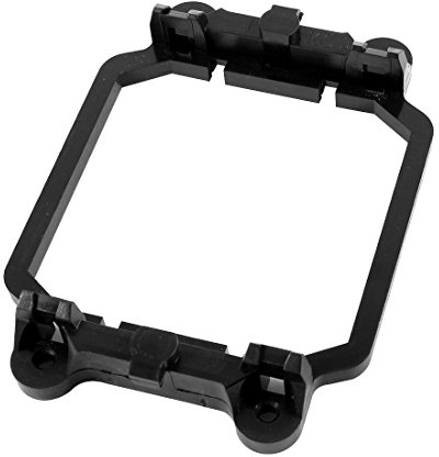sourcing map CPU Lüfter Haltewinkel Basis Für AM2 AM3 Schwarz 1 Stück | Material Kunststoff, Abmessungen 11 X 8.1 X 1.8 Cm, Gewicht 20 G, Non-Oem