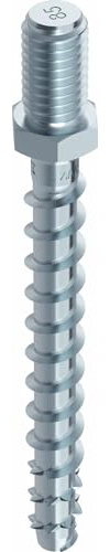 MULTI-MONTI-plus Betonschraube mit Anschlussgewinde blau verz. 7,5x120 - 50 Stück