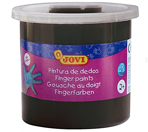 Jovi 56030 Fingerfarbe, 125 ml, Schwarz