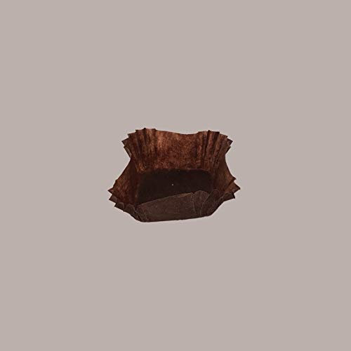 Lucgel Pirottini Carta Marrone Quadrato Nr 4 per Pasticceria Fredda - 2000 pezzi -