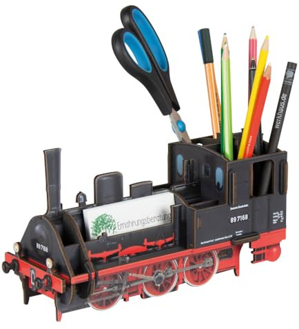Werkhaus Stiftebox Lok T3 rot/schwarz