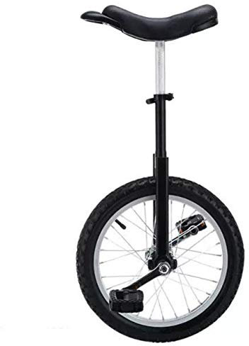 HWF Einrad Kinder Mama/Papa/Erwachsener 20 Zoll Einrad, Schwarz, 16/18 Zoll Einrad für Kinder/Mädchen/Jungen, Ab 10 Jahren (Color : Black, Size : 18 Inch Wheel)