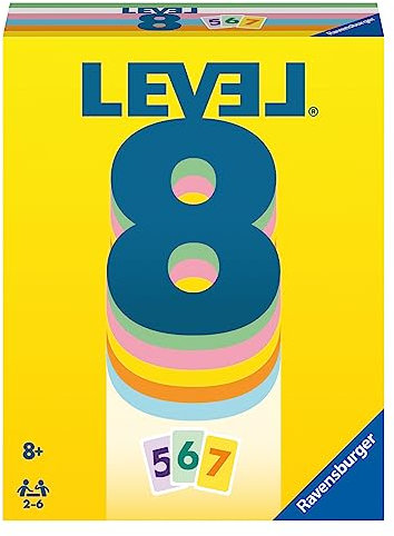 Ravensburger 20865 - Level 8, Das beliebte Kartenspiel für 2-6 Spieler ab 8 Jahren/Familienspiel/Reisespiel