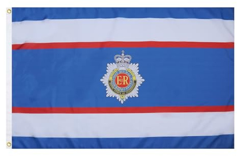 AZ FLAG Bandiera Royal Corps of Transport del Regno Unito 90x60 cm | Uso interno ed esterno bandiera decorativa della British Army doppie cuciture e bordi rinforzati con occhielli metallici