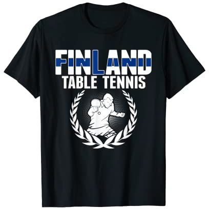 Proud Finland Tischtennis-Liebhaber Trikot – finnischer Tischtennis-Pong T-Shirt